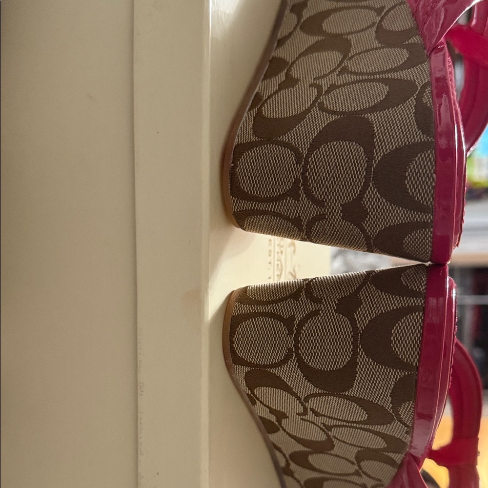 Coach Women's Hot Pink Sandals - Picture 5 of 12